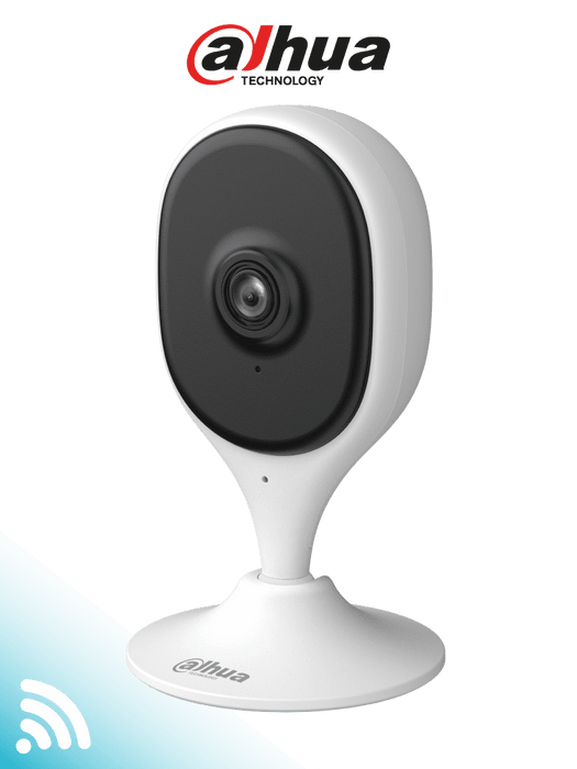 DAHUA DH-C3A - Cámara WiFi IP Cubo de 3MP con IA avanzada para detección de humanos y mascotas. Equipado con WiFi 6, emparejamiento por Bluetooth, audio bidireccional,  IR de 10m, compresión H.265 y alarma de sonido