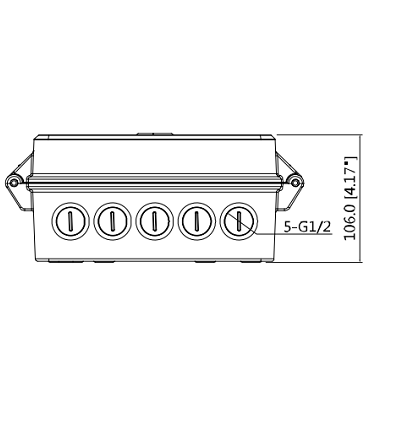 DAHUA DH-PFA140A - Caja de Conexiones Anticorrosión/ Material Aluminio & SECC/ IP66/