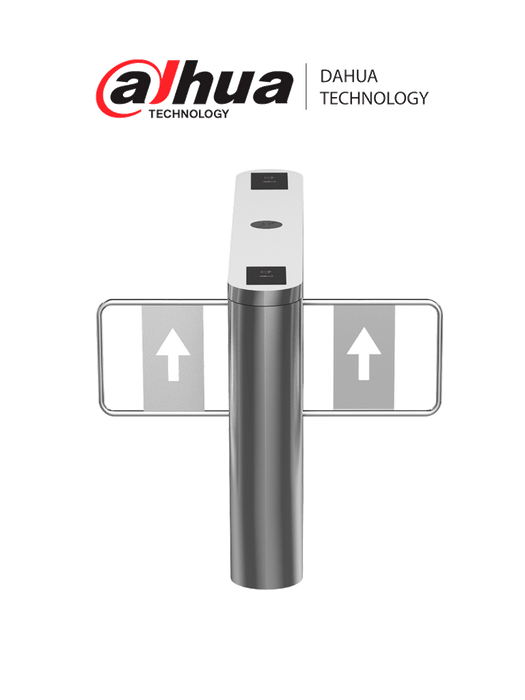 Dahua DHI-ASGB622K-D Swing Barrier/ Anticolision/ Alarma y Luz ajustable/ Ajuste de Volocidad de Desbloqueo/ 5 Millones/ Acero Inozidable/ 20-60 Personas/Minuto/ Interior-Exterior(Protegido)/ IR 12 Pares/ Compatible con controles de acceso de terceros