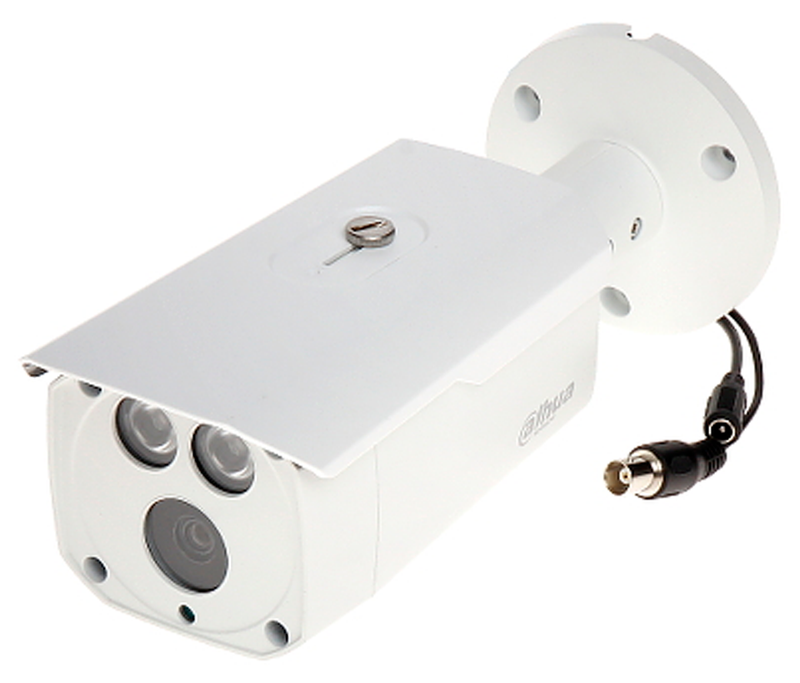 DAHUA HAC-HFW1200D-036- Camara Bullet HDCVI 1080p/ Lente 3.6 mm/ 87.5 Grados de Apertura/ Smart IR 80 Mts/ IP67/ Metálica/ DWDR/ BLC/ HLC/ TVI AHD y CVBS