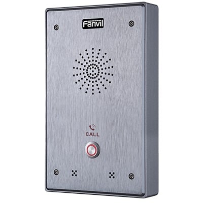 I12-01P Intercomunicador IP, 2 líneas SIP, 2 relevadores con botón para llamada, anti-vandálico, IP65 e IK10, PoE