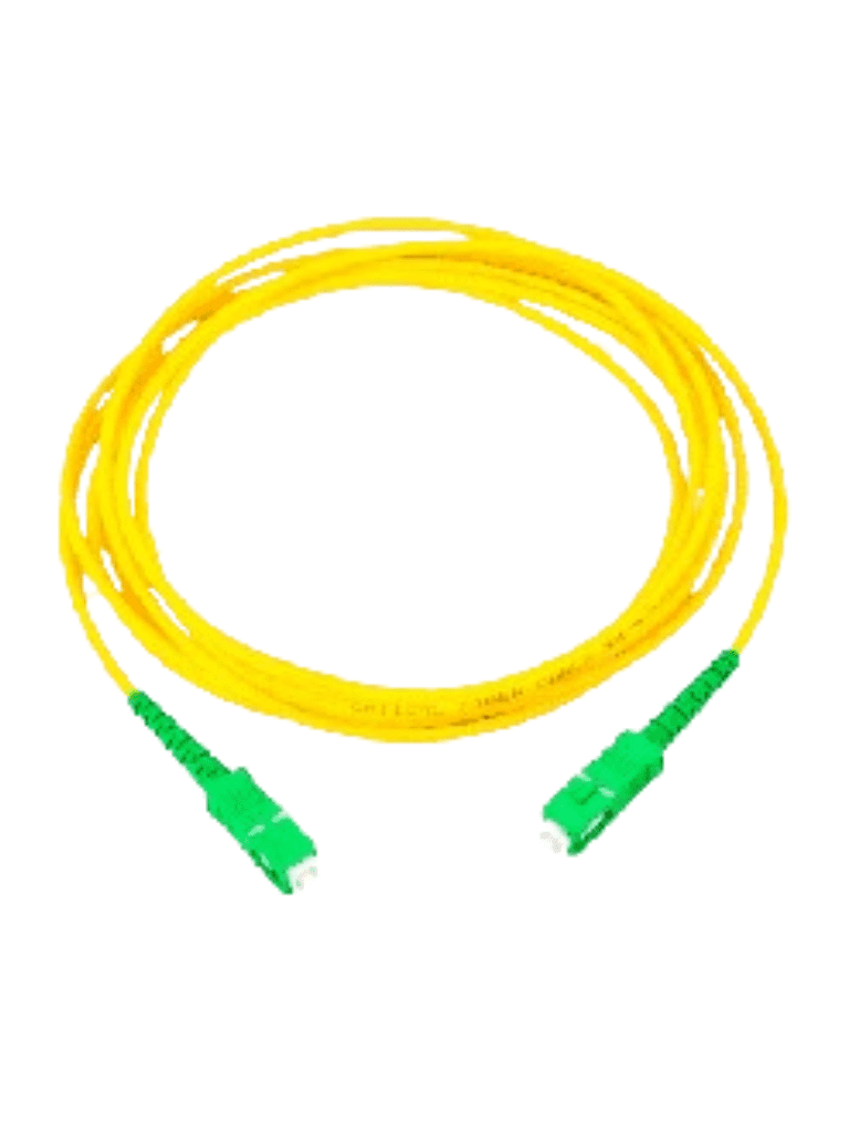 TCE - LMN-FO-SCA-SCA-03 - Jumper SC-SC Monomodo / APC / Simplex 2 mm / 3 metros / Amarillo