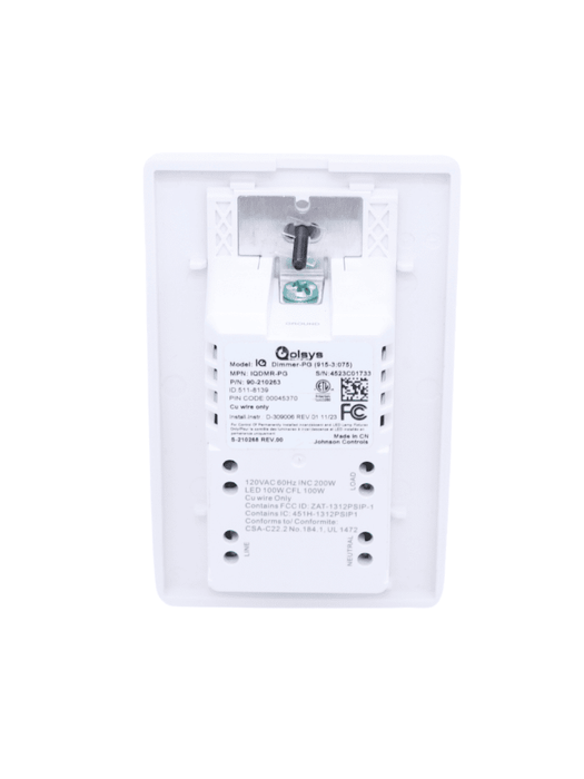 QOLSYS Dimmer Inteligente - QOLSYS Dimmer Inteligente Interior - PowerG