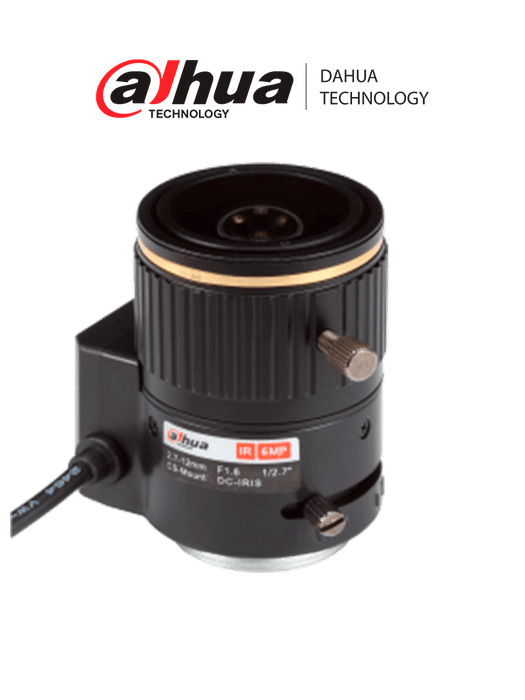 DAHUA PFL2712 - Lente varifocal de 6MP 1/2.7" de 2.7-12mm