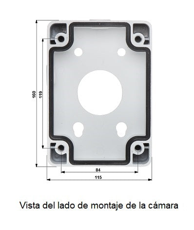DAHUA PFA120 - Caja de conexiones para camaras PTZ compatible con PFB303W / PFB300S / PFB310W / PFB306W / PFB305W / PFW1