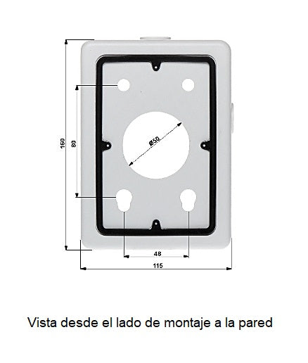 DAHUA PFA120 - Caja de conexiones para camaras PTZ compatible con PFB303W / PFB300S / PFB310W / PFB306W / PFB305W / PFW1