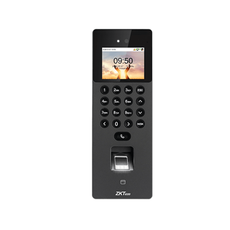 SENSEFACE2A Terminal de Control de Acceso Multi-biométrico / Cámara Binocular 1MP / 3,000 Capacidades de Plantilla / Video Intercomunicador (SIP) / Varias Autenticaciones / Compatible ONVIF y SIP / Firmware AC y TA Push / Compatible con ZkbioZlink
