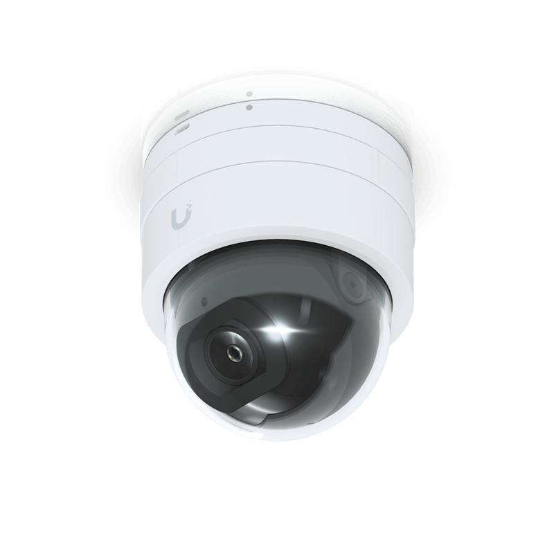UVC-G5-DOME-ULTRA Cámara IP UniFi G5 Domo Ultra, de bajo perfil para interior, 2K (4MPX), ángulo amplio 102.4°, visión nocturna IR hasta 20 mts, detección de eventos, para pared o techo