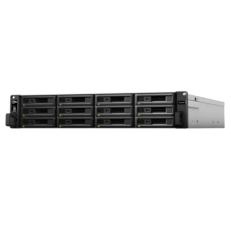 RX-1217RP Unidad de Expansión Synology RX1217/RX1217RP | 12 Bahías de Disco | Compatible con RackStation 2U | Expansión de Volumen en Línea | Fuentes de Alimentación Redundantes (RX1217RP) | Administración DSM.