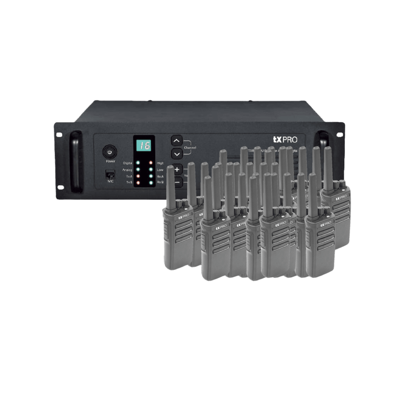 PAQUETE DE REPETIDOR TXR8500V Y 40 RADIOS TX500