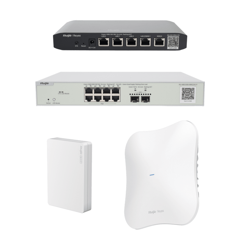 RG-DEMO-SME-W7 Equipos Ruijie DEMO Ideal para Probar Integraciones de Redes Business y Enterprise con WiFi 7