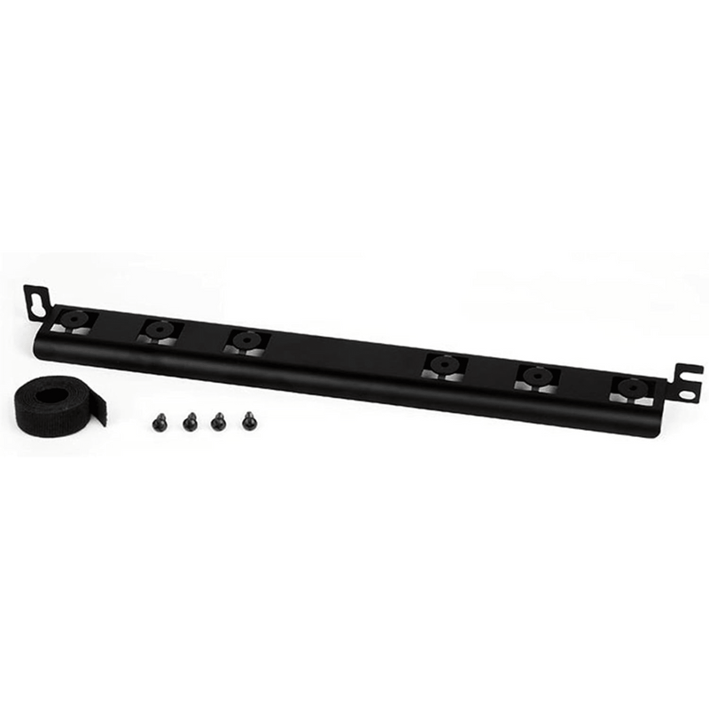 SRBM19BLY Barra para Aliviar Tensión o Peso Atrás de Patch Panel, Para Administración de 72 Cables, Color Negro