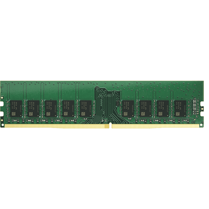 Módulo de Memoria DDR4 ECC Unbuffered DIMM | 16GB | 2666 MHz | Compatible con Series SA: SA3400D, SA3200D / Series UC: UC3400, UC3200 / Series 21: RS4021xs+, RS3621xs+, RS3621RPxs, RS2821RP+, RS2421RP+, RS2421+ / Series 19: RS1619xs+ /  Series 18: