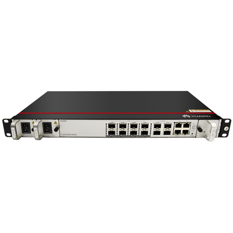 OLT GPON OptiXAccess 8 Puertos con Módulos C+, 4 Puertos Uplink (10GE/GE), Hasta 1024 ONTs, 2 Fuentes de Alimentación AC, 1 UR