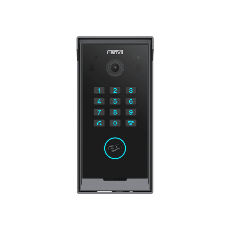 I60K Videoportero Slim IP SIP con Cámara HD, IP IP65, Teclado Numérico y Relé, Apertura por BLE, Tarjeta, Remoto, Protocolo ONVIF, Compatible con App Fanvil Link