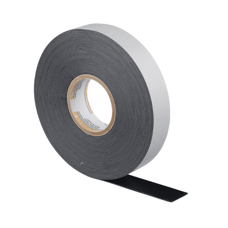 ST23-075-30BK Cinta Eléctrica STRONGHOLD para Aislar de Caucho EPR, Autofusionable, Uso Industrial en Uniones de Alto Voltaje y Temperatura, Grosor 0.76mm (30 mil), Ancho 19mm, y 9.1m Largo, Color Negro.