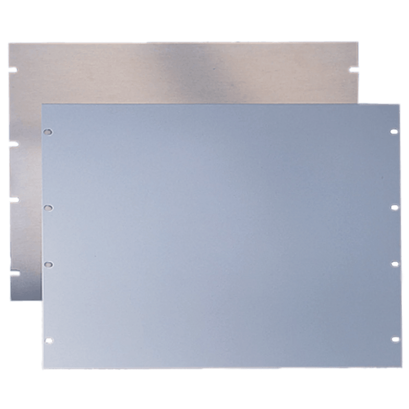 P19RP3UA Tapa Ciega Para Rack Estándar de 19in, Plano, de Aluminio, 3 UR