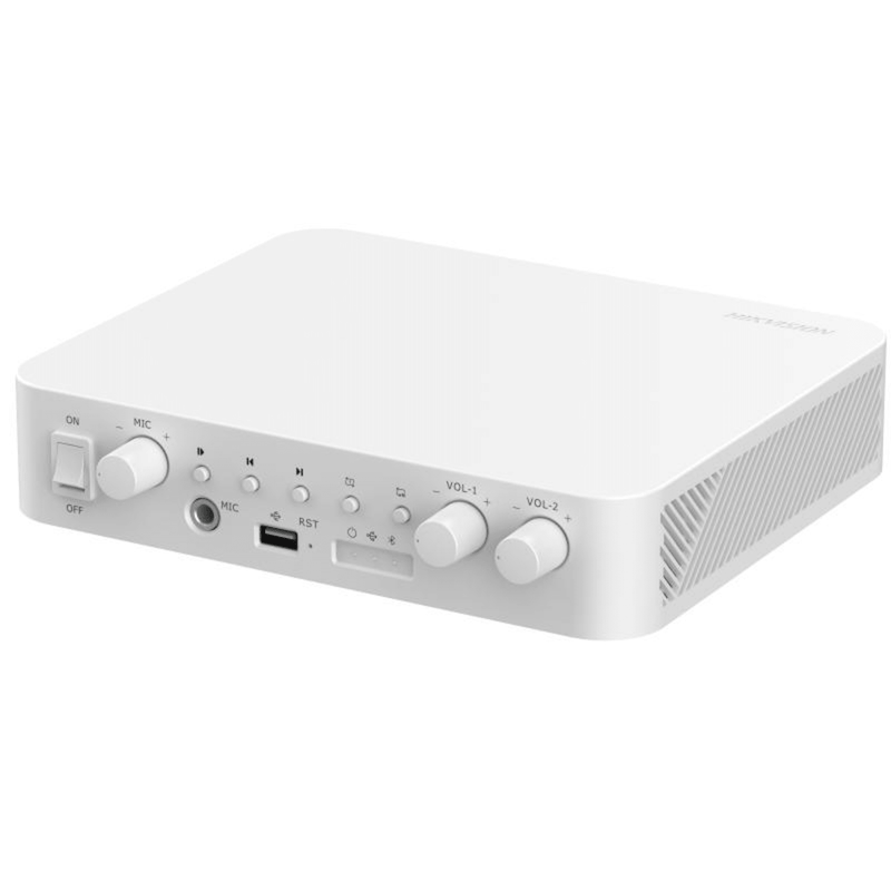 Amplificador una Zona / 2 Canales / 40 W por canal / Conexión Bluetooth / Salida 4-8 ? x 2 / 100V COM x 2 / Uso Interior - DS-QAE1A80G1-VB