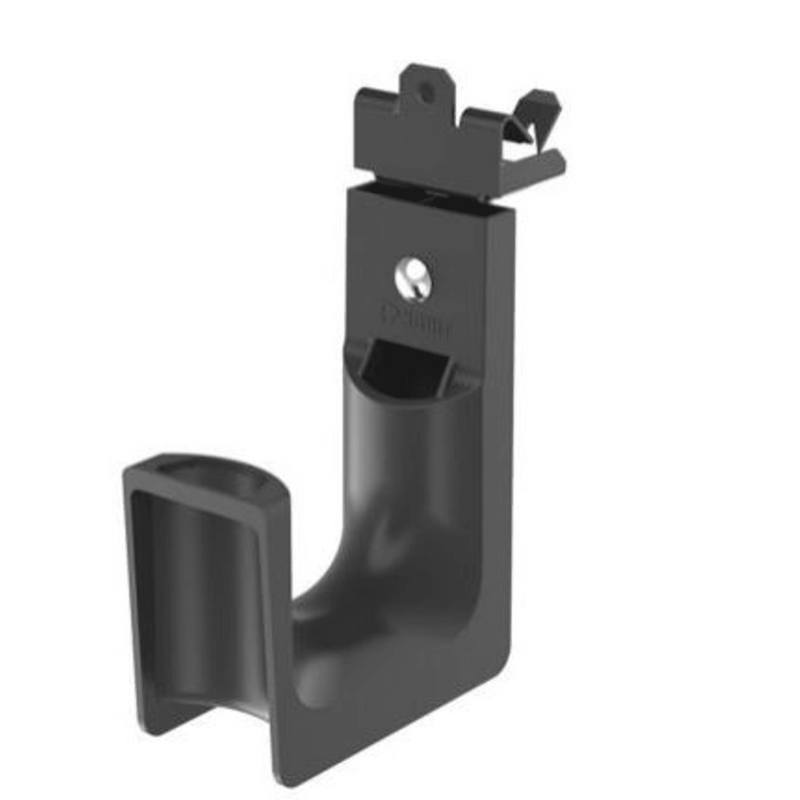 Sujetador STRONGHOLD tipo J (J-Hook), grosor de Brida 1/2, para Viga instalada con Martillo, hasta 46 Cables Cat6, Nylon 6.6 Metal, Color Negro, 1 pieza