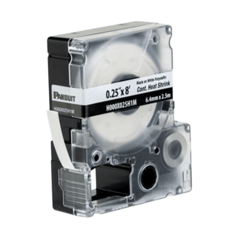 CASSETTE D ETIQUETAS CONTINUA TERMO CONTRACTIL  .25 IN D/ANCHO X 2.4M D/LARGO