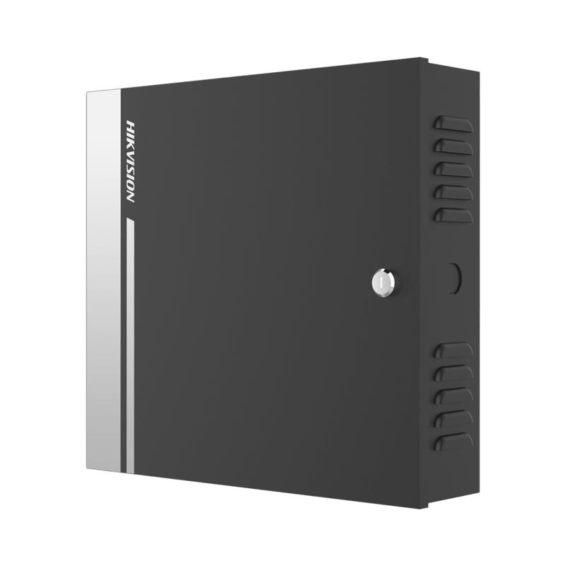 Controlador de Acceso para 1 Puerta y 2 Lectores Wiegand o RS485 / Incluye Gabinete y Fuente de Alimentación 12Vcc/8A / Soporta Batería de Respaldo /  Wiegand y RS-485 / 10,000 Tarjetas