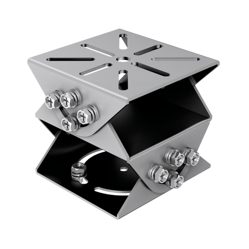 DS-1232ZJ-T/BJH/ANTI-CORROSION Montaje de Conexión para Cámaras IDS-TCM403-BI(G)/POE/0832 / Fabricado en Aluminio / Anticorrosivo