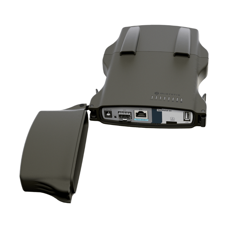 L23UGSR-5HAXD2HAXD-NM (NetMetal ax) ? Radio conectorizado Wi-Fi 6 doble banda, Gigabit y SFP+ 2.5G para exteriores