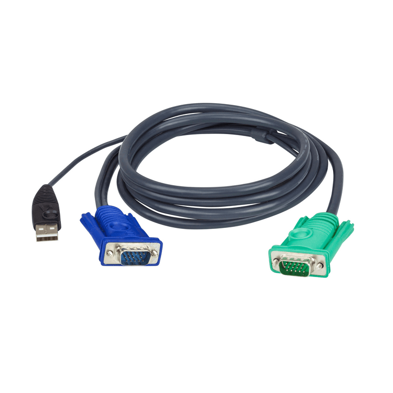 2L-5203U Cable KVM | USB con SPHD | 3 en 1 | De 3 m
