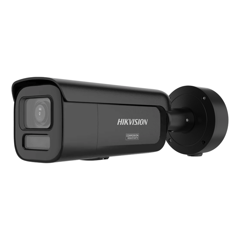 DS-2CD2647G3-LIZSY(BLACK) [Dual Light + ColorVu 3.0 + HikAI] Bala IP  4 Megapixel / Lente Mot. 2.8 a 12 mm / 60 mts IR + Luz Blanca / Exterior IP67 / WDR 130 dB / ACUSENSE 3.0 / Microfono Integrado / Metal / NEMA 4X / ACUSEARCH