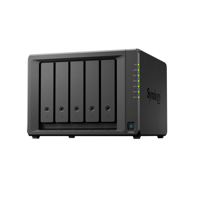 Unidad de Expansión DX525 | 5 Bahías para Unidades 3.5 y 2.5 | Intercambio en Caliente | Compatible con Synology DiskStation.