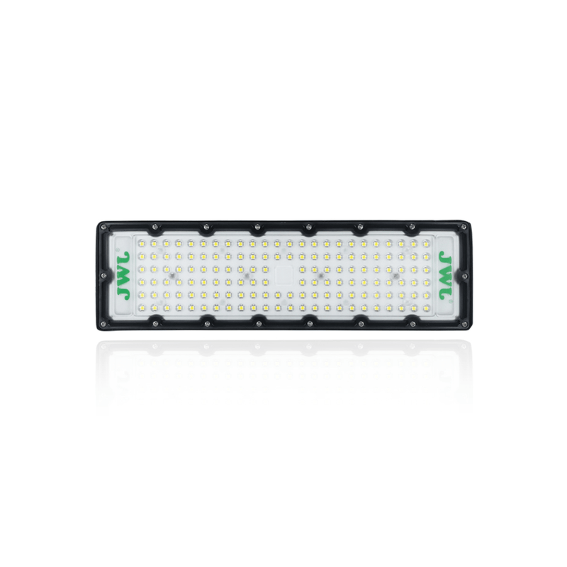 Reflector LED 100 W /350 x 100 mm / 85 - 265 Vca~ 50/60Hz / TCC 6 500 K / Uso en exterior.