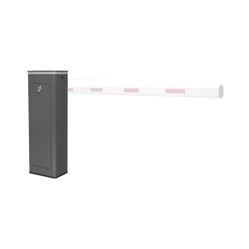 XBS-5003-R Barrera Vehicular Derecha / Soporta Brazo de Hasta 5.5 m / Final de Carrera Ajustable Por Programación / Movimiento fluido / Diseño Elegante Color Gris / Con Corona Led Semaforizada