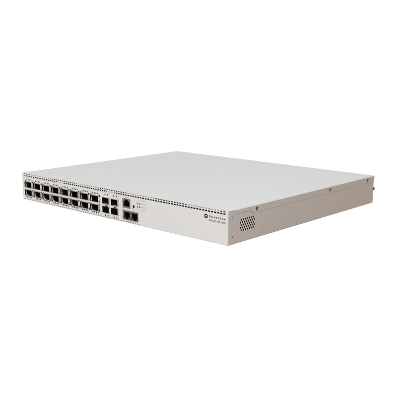 CRS520-4XS-16XQ-RM Cloud Router Switch 520-4XS-16XQ-RM con 16 puertos 100 Gbps QSFP28