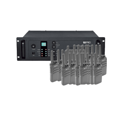 PAQUETE DE REPETIDOR TXR8500V Y 40 RADIOS TX500 - Toer