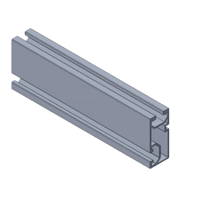 Riel de Aluminio para Montaje de Modulos Fotovoltaicos / N Rail 4.72 / Aluminio Serie 6000 / 3.74 kg por Pieza / Compatible con Techos Planos e Inclinados