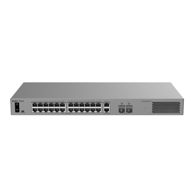 Switch Layer 2 Smart Cloud Managed / 28 Puertos Gigabit / 24 Puertos PoE+ 370 W / Switching 56 Gbps / Forwarding 41.664 Mpps / Montaje Rack / CCTV Mode / ERPS / Protección 6 kV / Garantía 3 Años