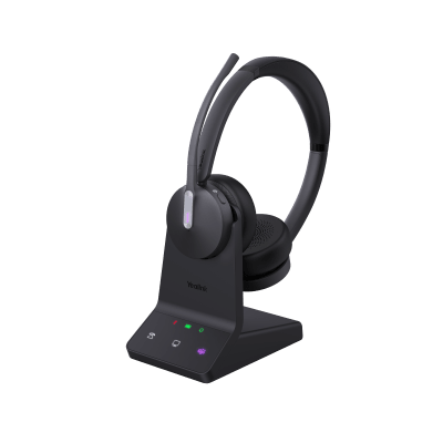 Diadema Inalámbrica WH64 Dual Teams con Micrófono Dual y Acoustic Shield 2.0 para Llamadas Claras en Entornos Ruidosos - Toer