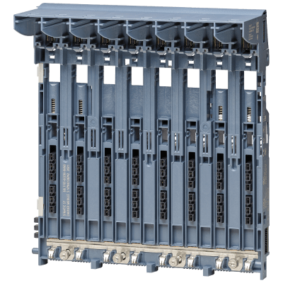 Módulo Carrier ET 200SP HA / 8 Slots para Módulos I/O / Separación de Potenciales 4.2 kV DC / Rango Temperatura -40°C a 70°C / Certificaciones Industriales