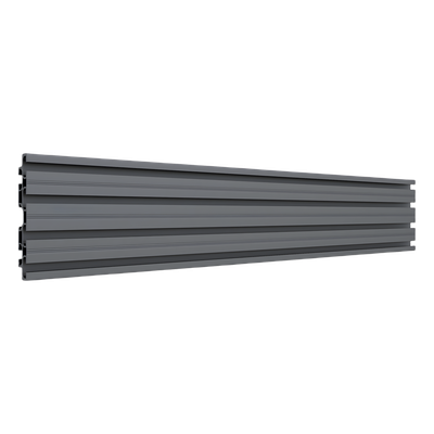 Accesorio_ Riel de Aluminio con Longitud 1750 mm | Ancho 120 mm|  Espesor 9 mm | Incluye Tapas y Tornillos | Compatible con estructura para Videowall | Diseño Modular