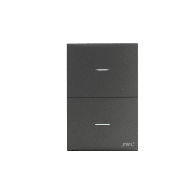 Placa con 2 Interruptores Sencillos  10 A 127 V  60 Hz.