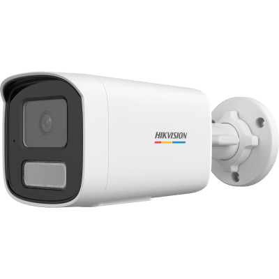 [Dual Light + ColorVu] Bala IP 6 Megapixel / Lente 4 mm / 50 mts IR + 50 mts Luz Blanca / Micrófono Integrado / ACUSENSE Lite / Exterior IP67 / WDR 120 dB / PoE / Micro SD