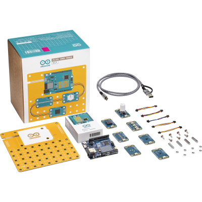 Kit Arduino® Plug and Make / Arduino® UNO R4 WiFi / 7 Nodos Modulino® / Conexión I2C Qwiic / Compatible con Arduino® Cloud / Sin Soldadura