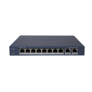 Switch Gigabit PoE+ / Administrable / 8 Puertos Gigabit PoE+ / 2 Puertos Gigabit / Configuración Nube Hik-Partner Pro / Modo Extendido hasta 300 Metros / 110 W - Toer