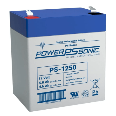 Batería 12V, 5.0AH, Para Respaldo, Tecnologías AGM/VRLA, 5 Años Vida Útil, Terminales F1, Reconocida UL - Toer