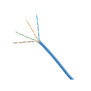 Bobina de Cable UTP 305 m. de Cobre, Azul, Categoría 6 (24 AWG), 1000Mbps, LSZH (Bajo Humo, Cero Halógenos), de 4 pares - Toer