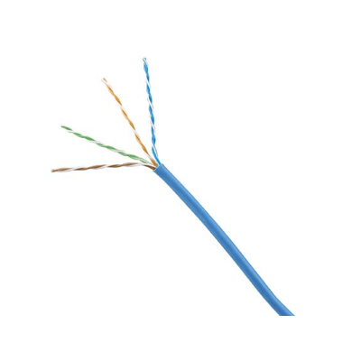 Bobina de Cable UTP 305 m. de Cobre, Azul, Categoría 6 (24 AWG), 1000Mbps, LSZH (Bajo Humo, Cero Halógenos), de 4 pares - Toer
