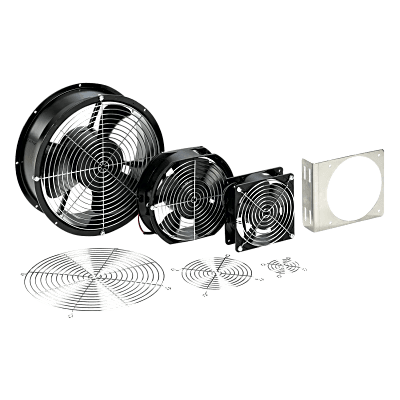 Ventilador Axial Compacto 6 Pulgadas / 115VAC / 240 CFM / Silencioso / Acero Negro / 50,000 Horas Operación