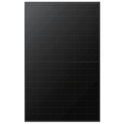 Módulo Solar HI-MO X10 Double Glass Premium Full Black / 470 W / 40.31 Vcc / HPBC 2.0 / Eficiencia 23.0% / 108 Celdas BC (6×18) / Doble Vidrio 2.0+1.6 mm / Marco Aluminio Anodizado Negro / IP68