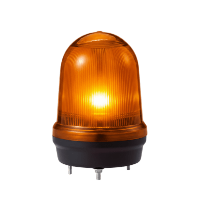 LED con patrones fijo/intermitente, estroboscópico y simulación rotatorio, Color ámbar de 12-24 VCD