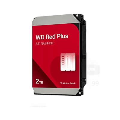 Disco Duro WD RED / 2 TB / 3.5" / 5400 RPM / CMR / 64 MB Caché / 175 MB/s / NASware™ / RAID Optimizado / MTBF 1M Horas
